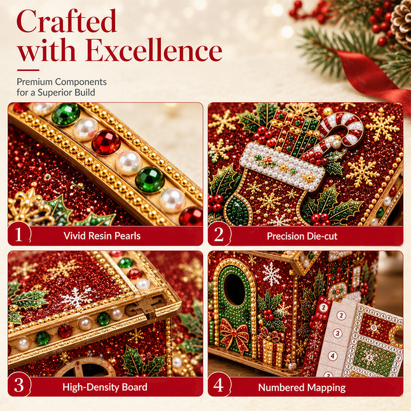 🎄⏳LAST DAY SALE ONLY＄29.99!!☃️3D DIY Pearl Art Christmas Painting Kit