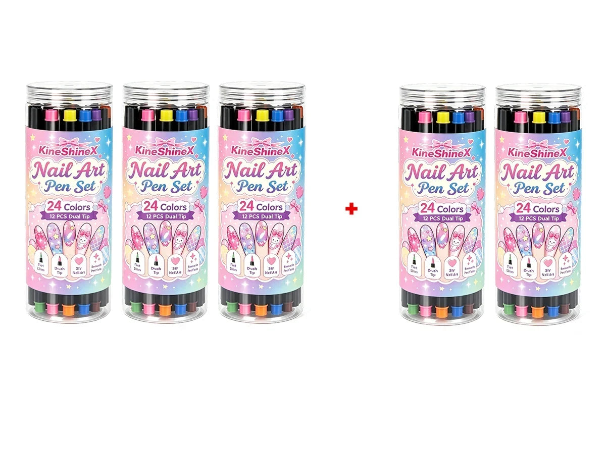 💅 LIMITED‑TIME 49% OFF! 💥 24 Colors Dual Ended Nail Art Pens Set – Creative, Salon‑Quality, Easy DIY ✨