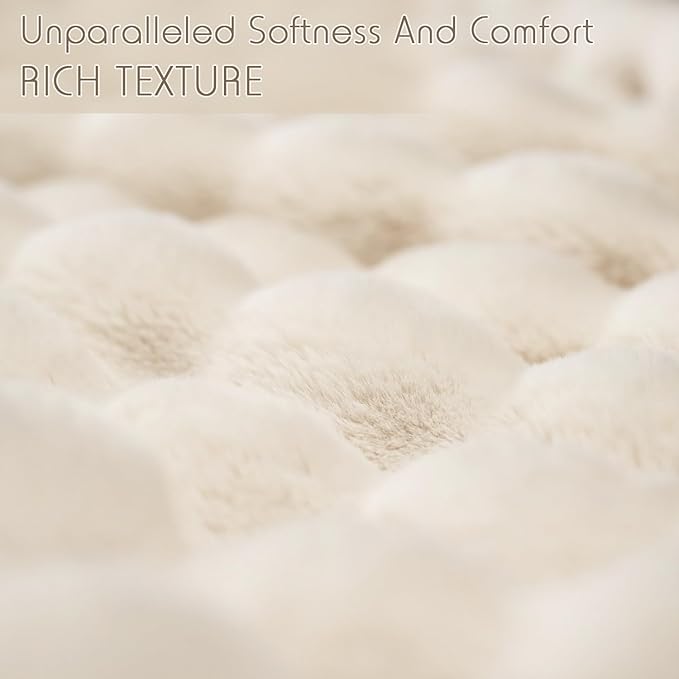 ⏳Time-Limited Special 49% Off⏰🔥🛏️Thickened Rabbit Plush&Milk Velvet Cover Blanket🍂Large Throw💤Wrap up in Ultimate Comfort