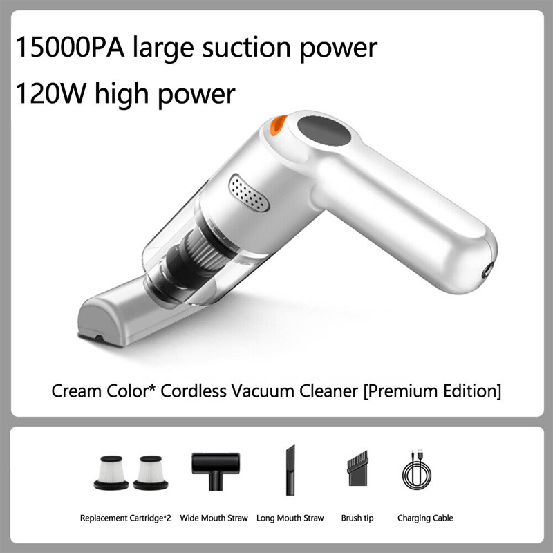 🚗LAST DAY SALE 49% OFF⚡50K+ SOLD!!🔥🔋High-Power Cordless Vacuum Cleaner Kit for Car💨