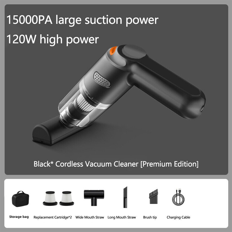 🚗LAST DAY SALE 49% OFF⚡50K+ SOLD!!🔥🔋High-Power Cordless Vacuum Cleaner Kit for Car💨