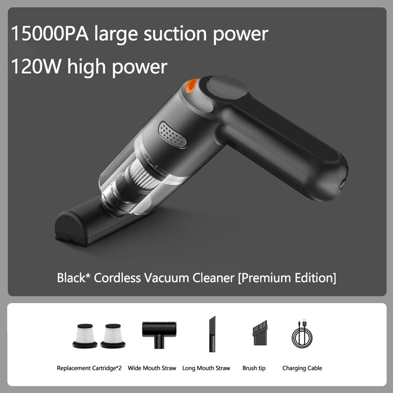 🚗LAST DAY SALE 49% OFF⚡50K+ SOLD!!🔥🔋High-Power Cordless Vacuum Cleaner Kit for Car💨