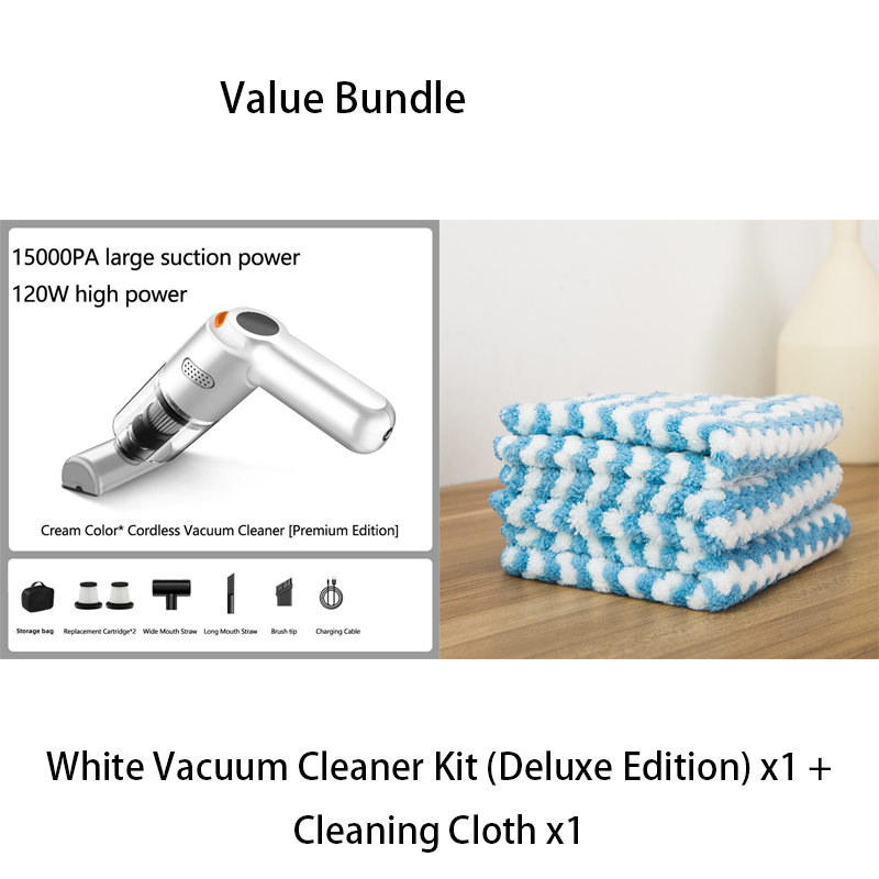 🚗LAST DAY SALE 49% OFF⚡50K+ SOLD!!🔥🔋High-Power Cordless Vacuum Cleaner Kit for Car💨