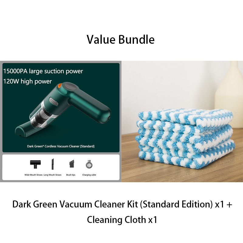🚗LAST DAY SALE 49% OFF⚡50K+ SOLD!!🔥🔋High-Power Cordless Vacuum Cleaner Kit for Car💨