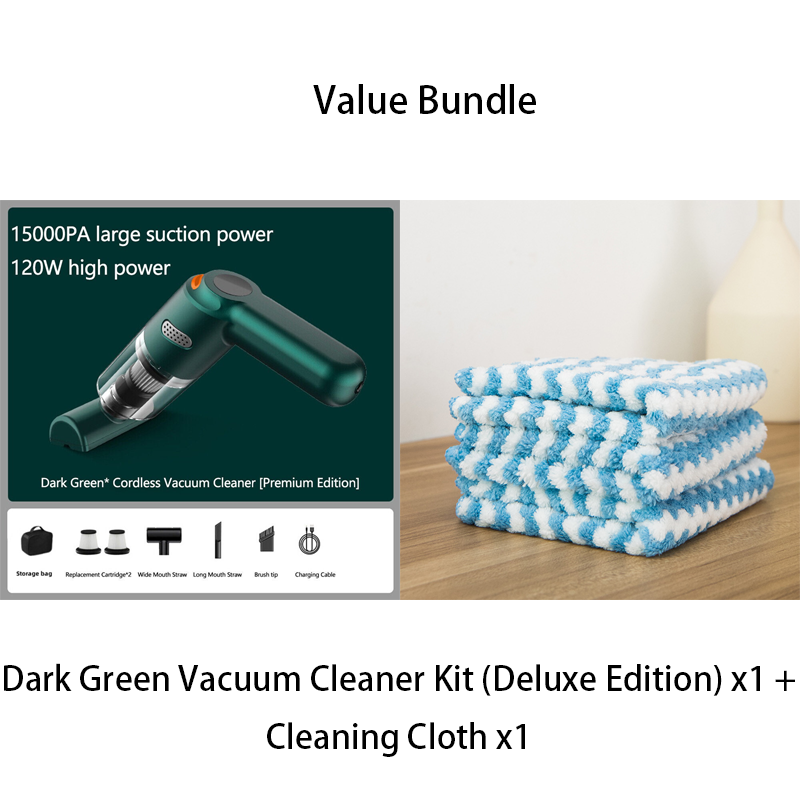 🚗LAST DAY SALE 49% OFF⚡50K+ SOLD!!🔥🔋High-Power Cordless Vacuum Cleaner Kit for Car💨