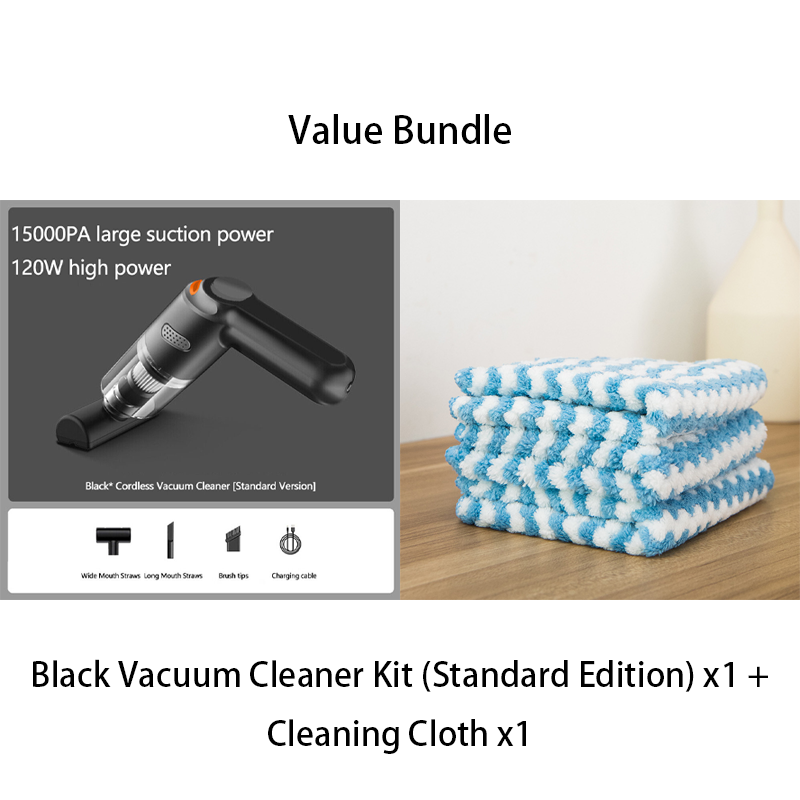 🚗LAST DAY SALE 49% OFF⚡50K+ SOLD!!🔥🔋High-Power Cordless Vacuum Cleaner Kit for Car💨