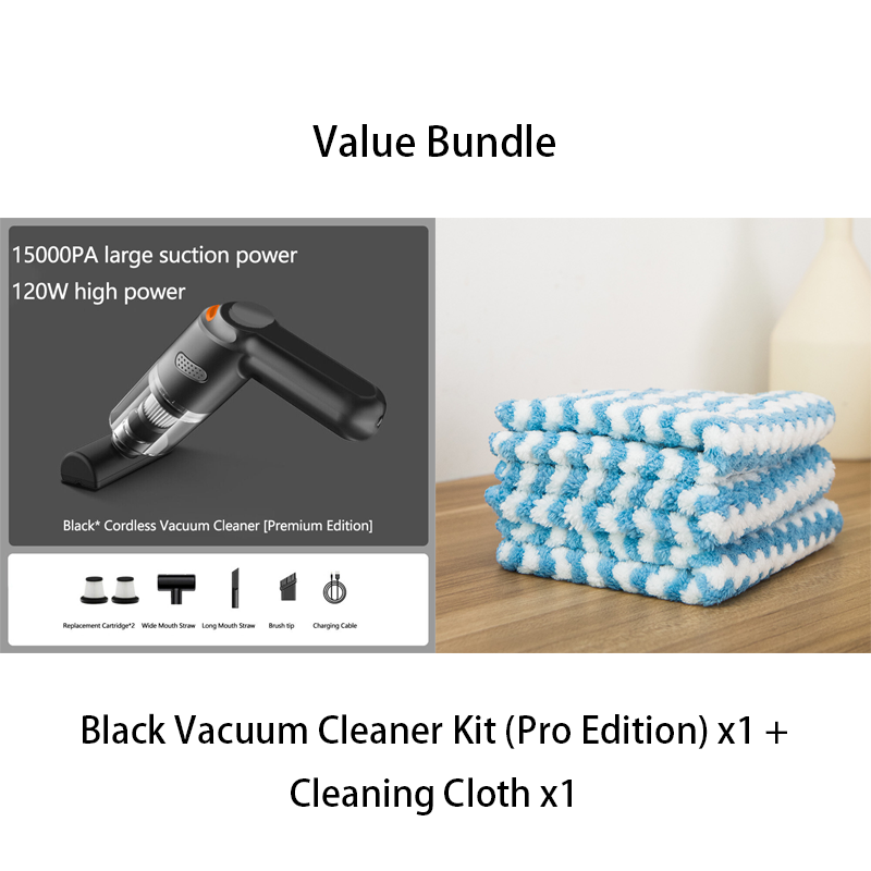 🚗LAST DAY SALE 49% OFF⚡50K+ SOLD!!🔥🔋High-Power Cordless Vacuum Cleaner Kit for Car💨