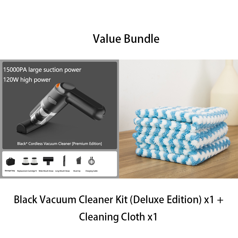🚗LAST DAY SALE 49% OFF⚡50K+ SOLD!!🔥🔋High-Power Cordless Vacuum Cleaner Kit for Car💨