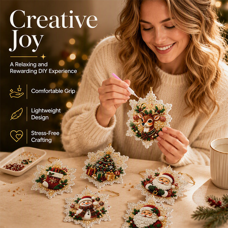 🔥Early Christmas Promotion 49% OFF🔥Christmas DIY Painting Hanging Ornaments Set