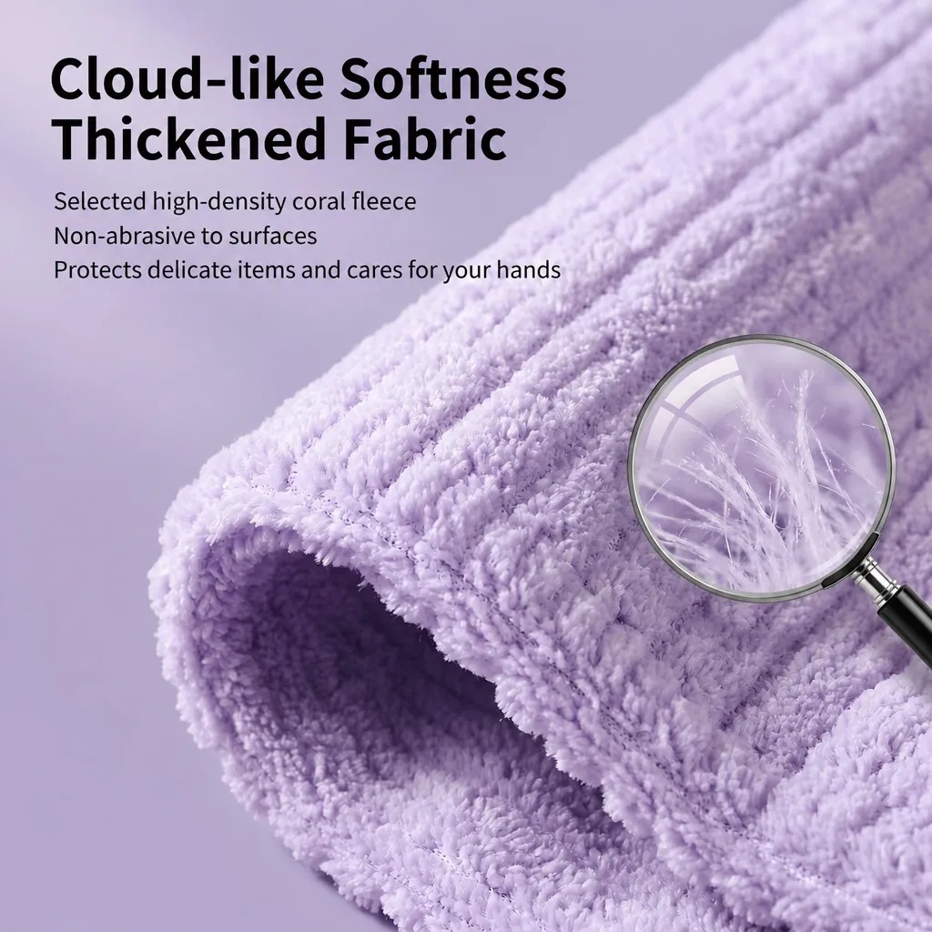 20 PCS Tearable Antibacterial Cleaning Cloths, 10A-Grade Reusable Wet/Dry Lint-Free Rags, Streak-Free Scrubbing Towels for Kitchen, Car, Glass & Electronics (10″x10″)