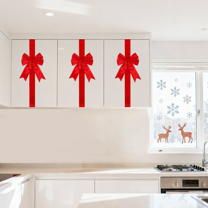 🎅Xmas Sales - 50% OFF🎄Christmas Special Offer-Large Christmas Cabinet Door Ribbon Bow
