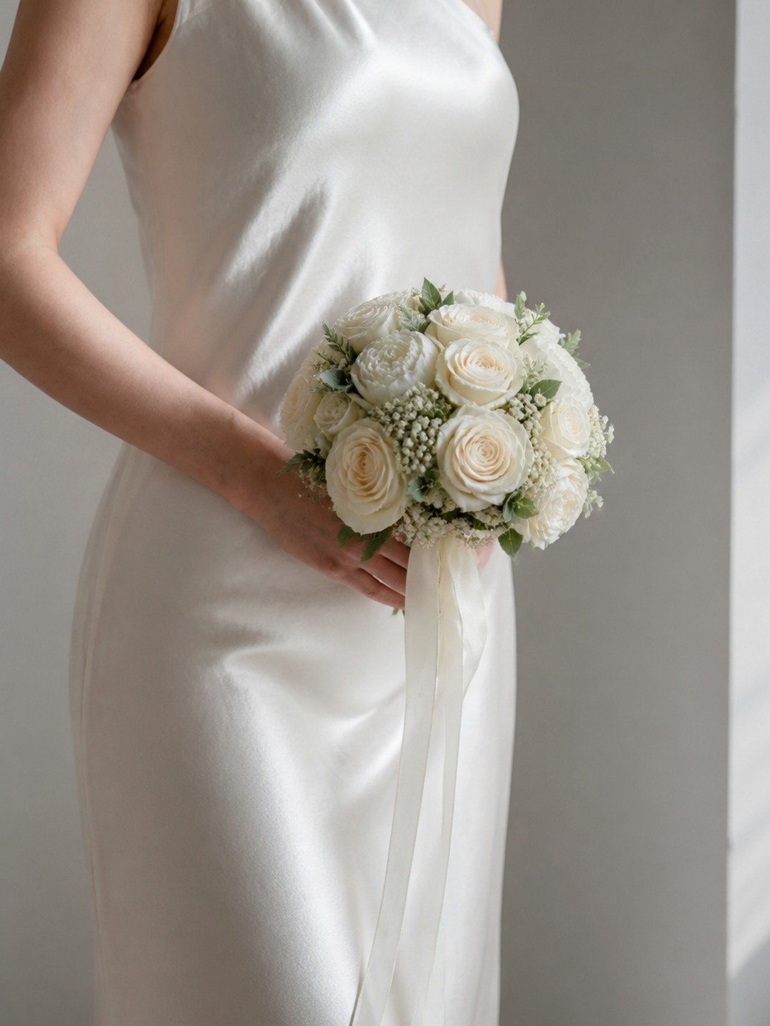 Ivory Rose Garden Bridal Bouquet