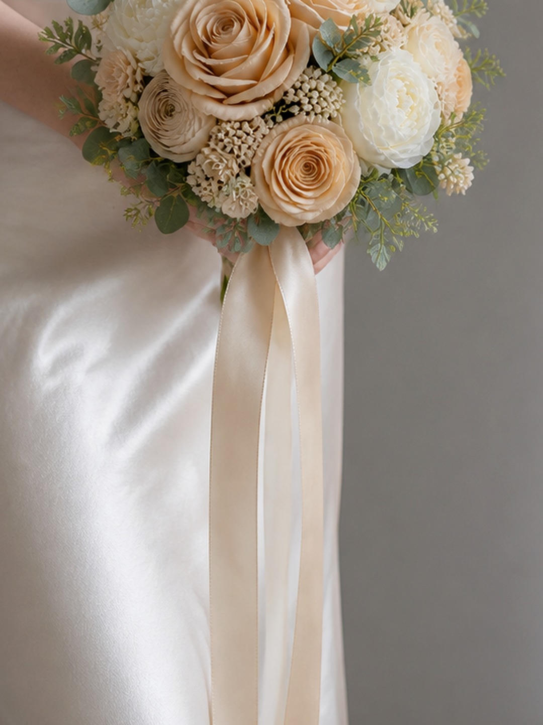Champagne Rose Bridal Bouquet