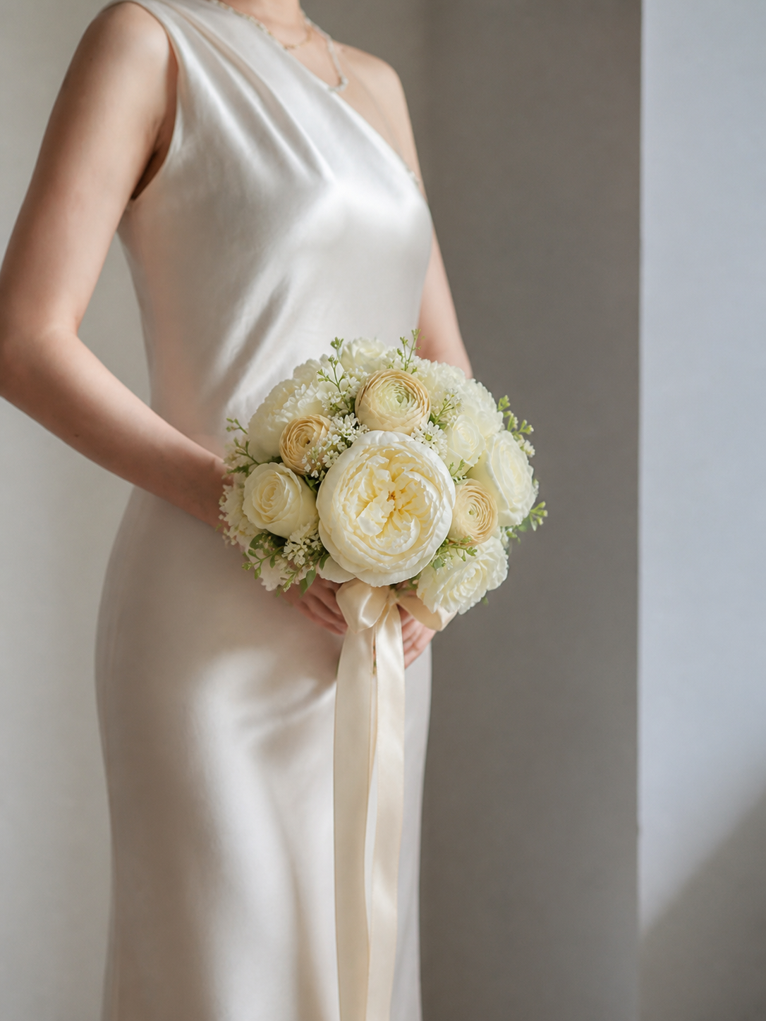 French Cream Peony Bridal Bouquet