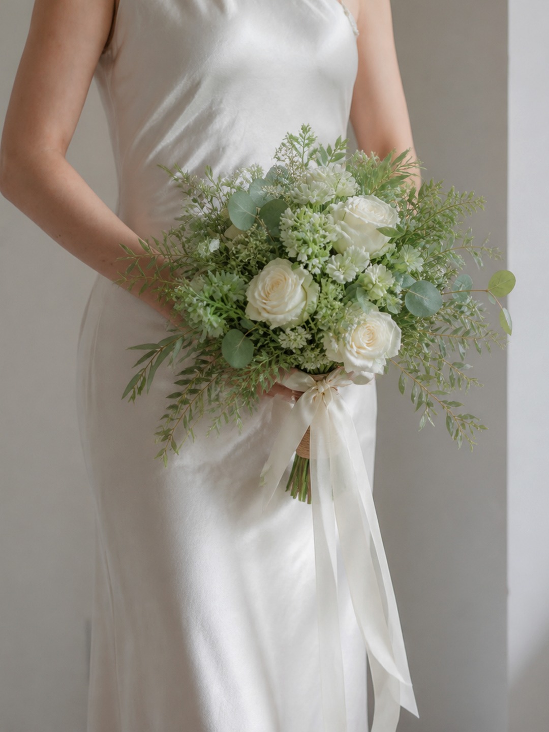 Rustic Sage Green Bridal Bouquet