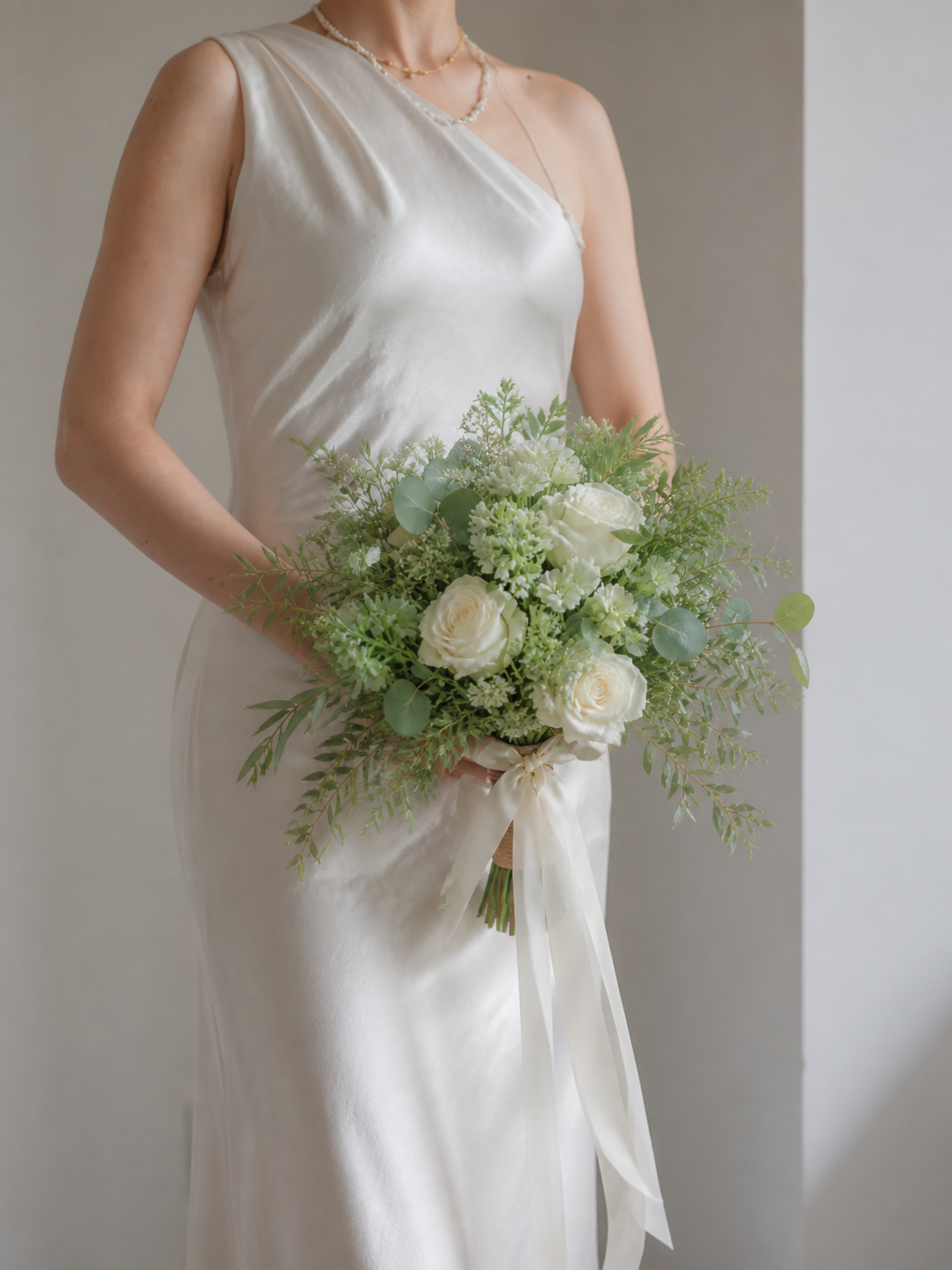 Rustic Sage Green Bridal Bouquet