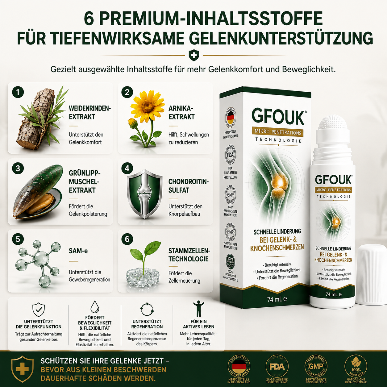 GFOUK® 0,05 mm-es mikrotűs görgő ízület- és csontápoláshoz – 8. termékkép
