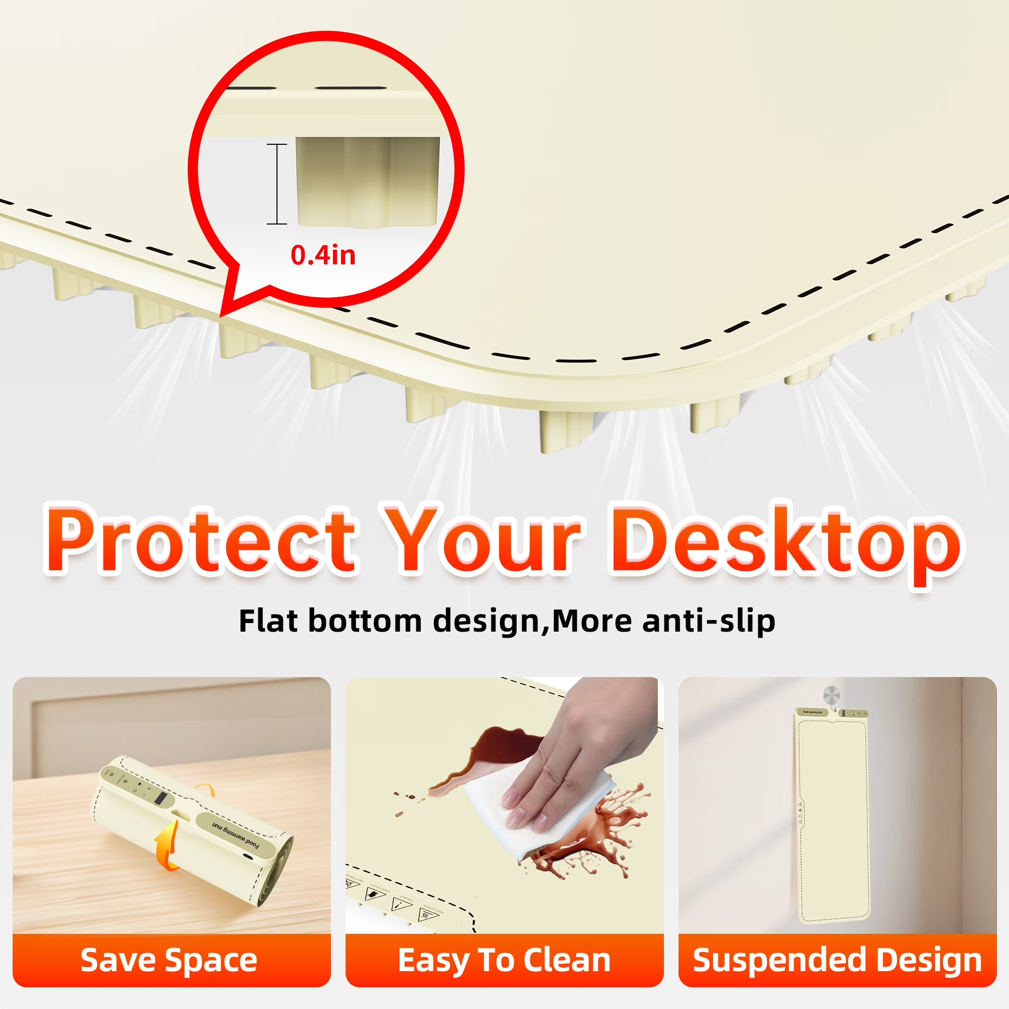 Food Warming Mat, Extra Large 39.4x15 Inches Fast Heating Silicone Electric Warming Tray with 7 Level Temp and 8H Timer, Roll-Up & Portable Warming Mat for Food, Chafing Dishes for Parties Buffet