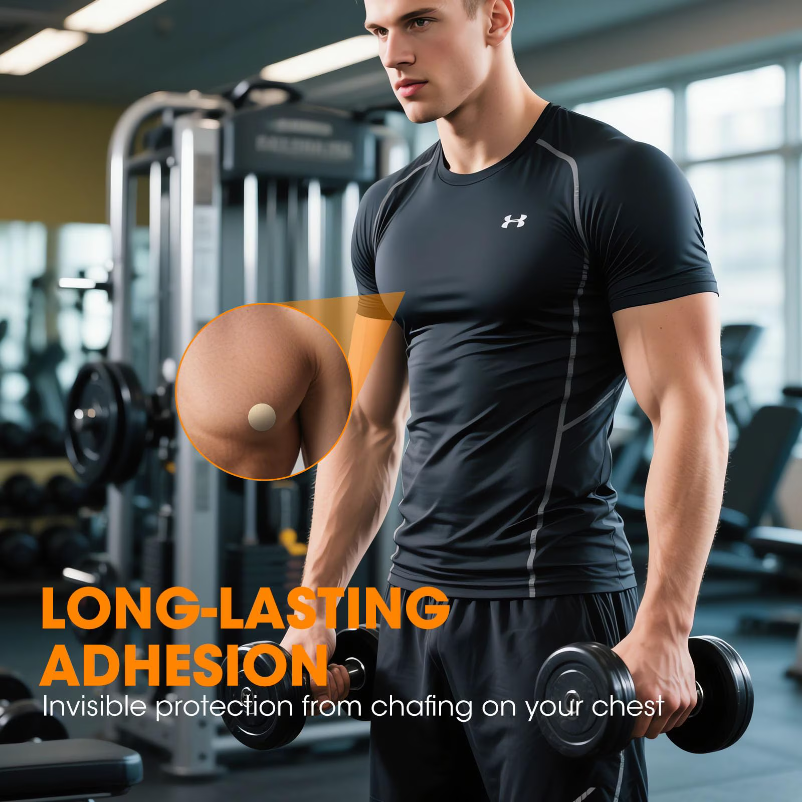 MQ Nipple Covers for Men, 100Pcs(50 Pairs),Running Nipple Covers Men,Anti-Chafing Mens Covers for Sports and Daily
