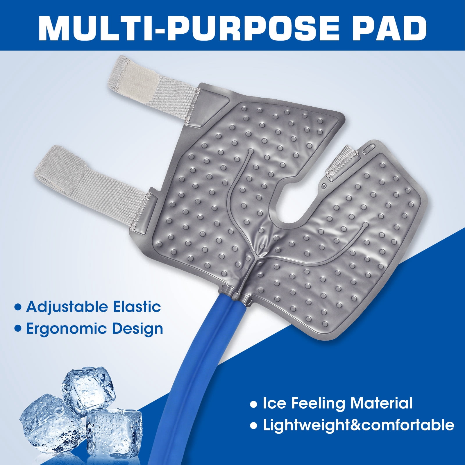 MQ Ice Machine for Knee after Surgery, Portable Cold Therapy Machine with Digital Timer, Cold Water Circulation System for Knee Discomfort & Sports Injury Recovery
