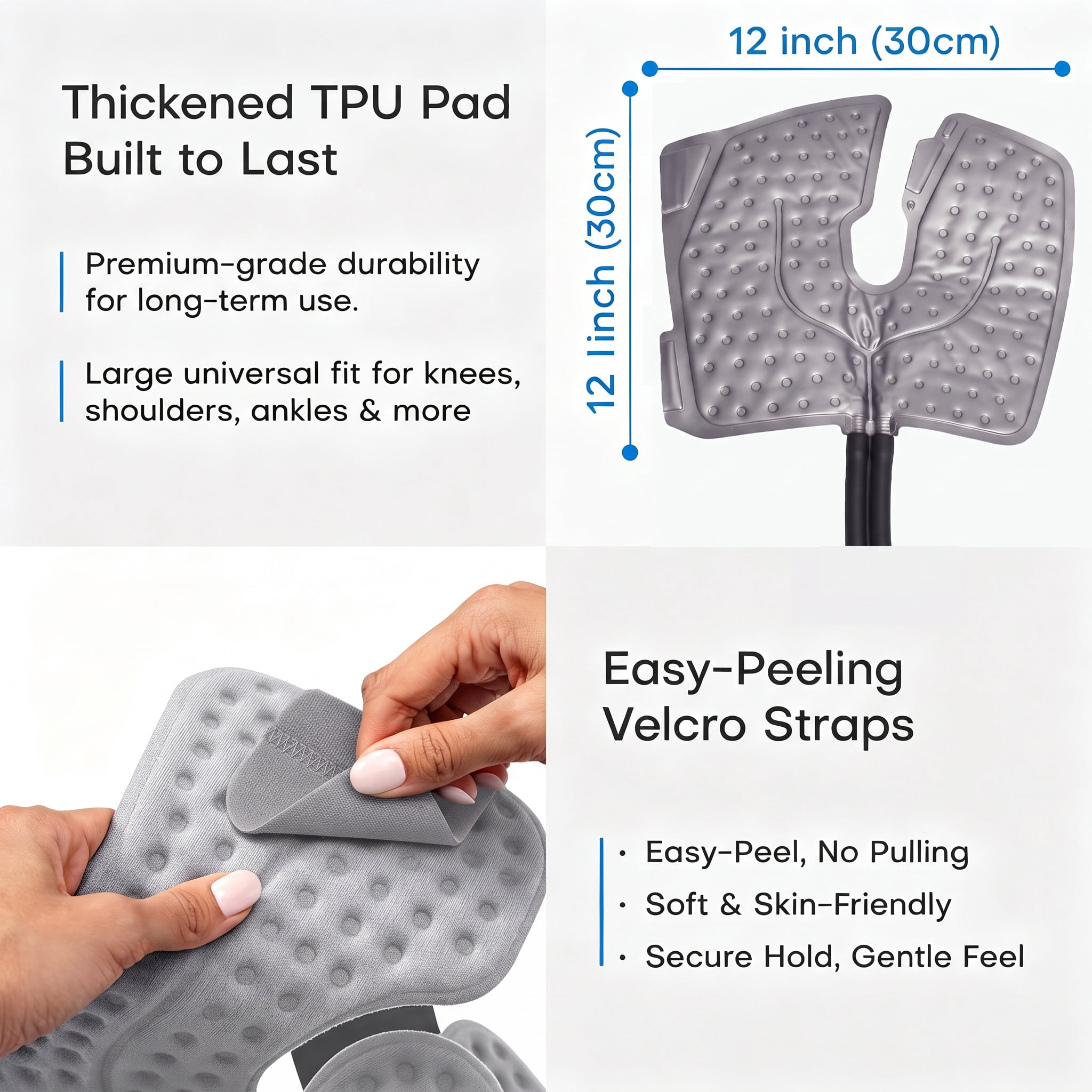 MQ Cold Therapy Machine for Knee, Post-Surgery Cold Therapy System, Programmable Timer Quiet Circulation Pump, Flexible Compression Pad for Knee, Arm, Ankle, Thigh