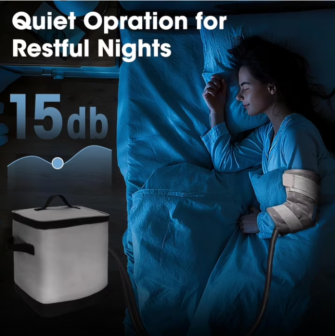 MQ Cold Therapy Machine, Water Circulation Ice Therapy System, Skin-Friendly Pad for Knee Shoulder, Swelling Relief Post-Surgery Home Care