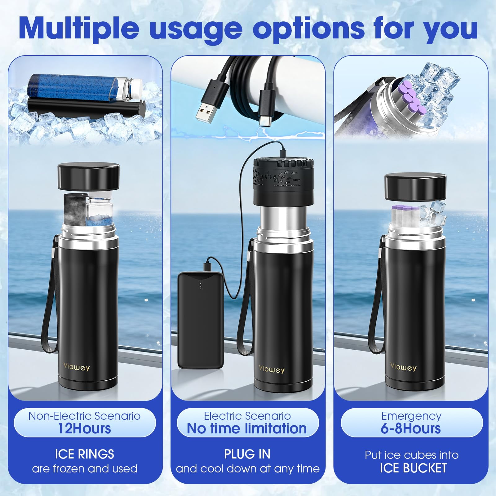 Insulin Pen Cooler Vial Travel Case TSA Approved Chargeable, Portable Electric Diabetes Medication Cooler for Travel 35-77°F Custom & Display Temperature Cooler