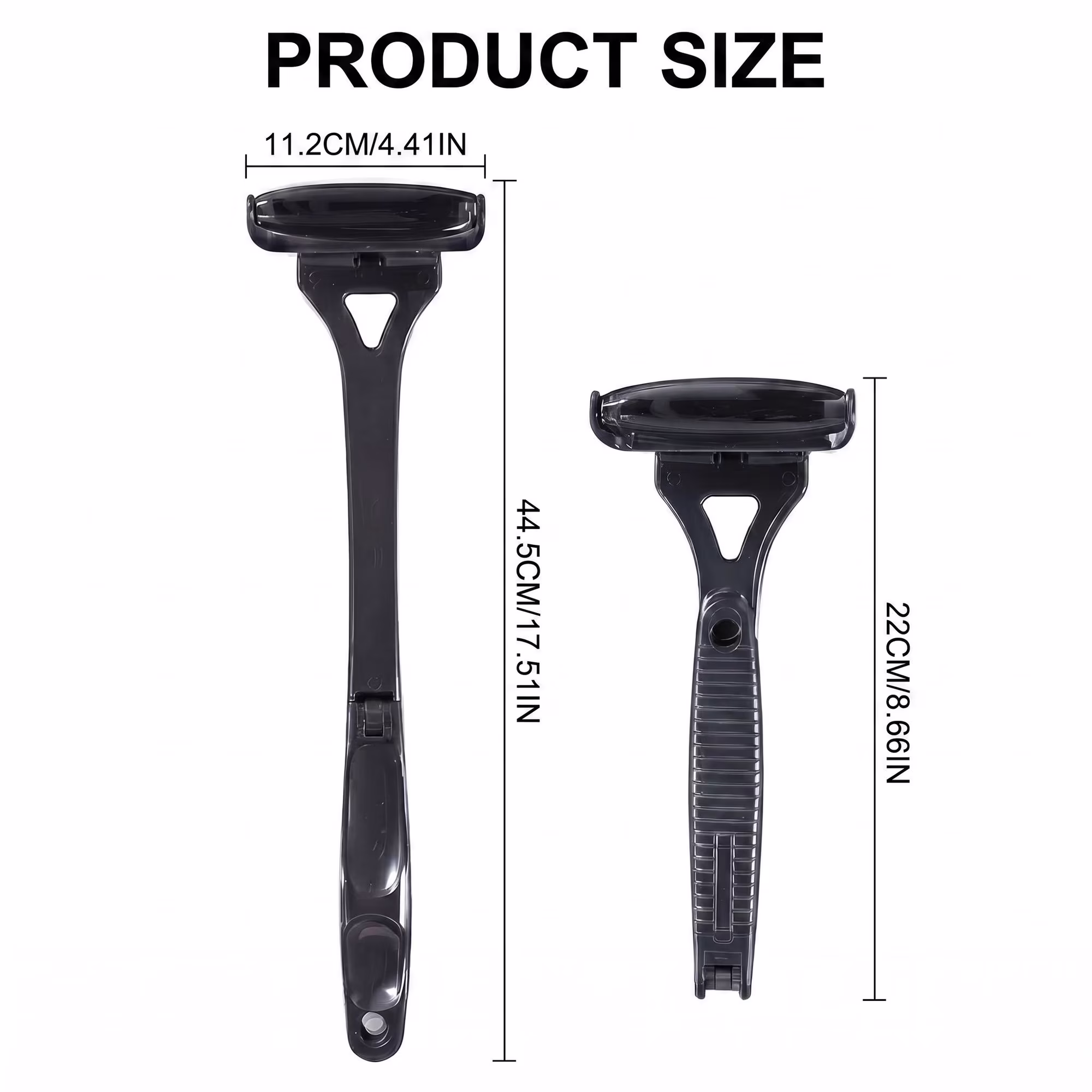 Black Foldable Long Reach Lotion Applicator for Back & Body, Reusable Roller Wand for Sunscreen, Moisturizer & Self-Tanner