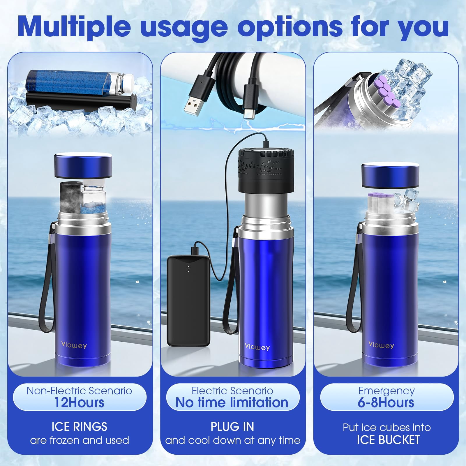 Insulin Pen Cooler Vial Travel Case TSA Approved Chargeable, Portable Electric Diabetes Medication Cooler for Travel 35-77°F Custom & Display Temperature Medical Cooler