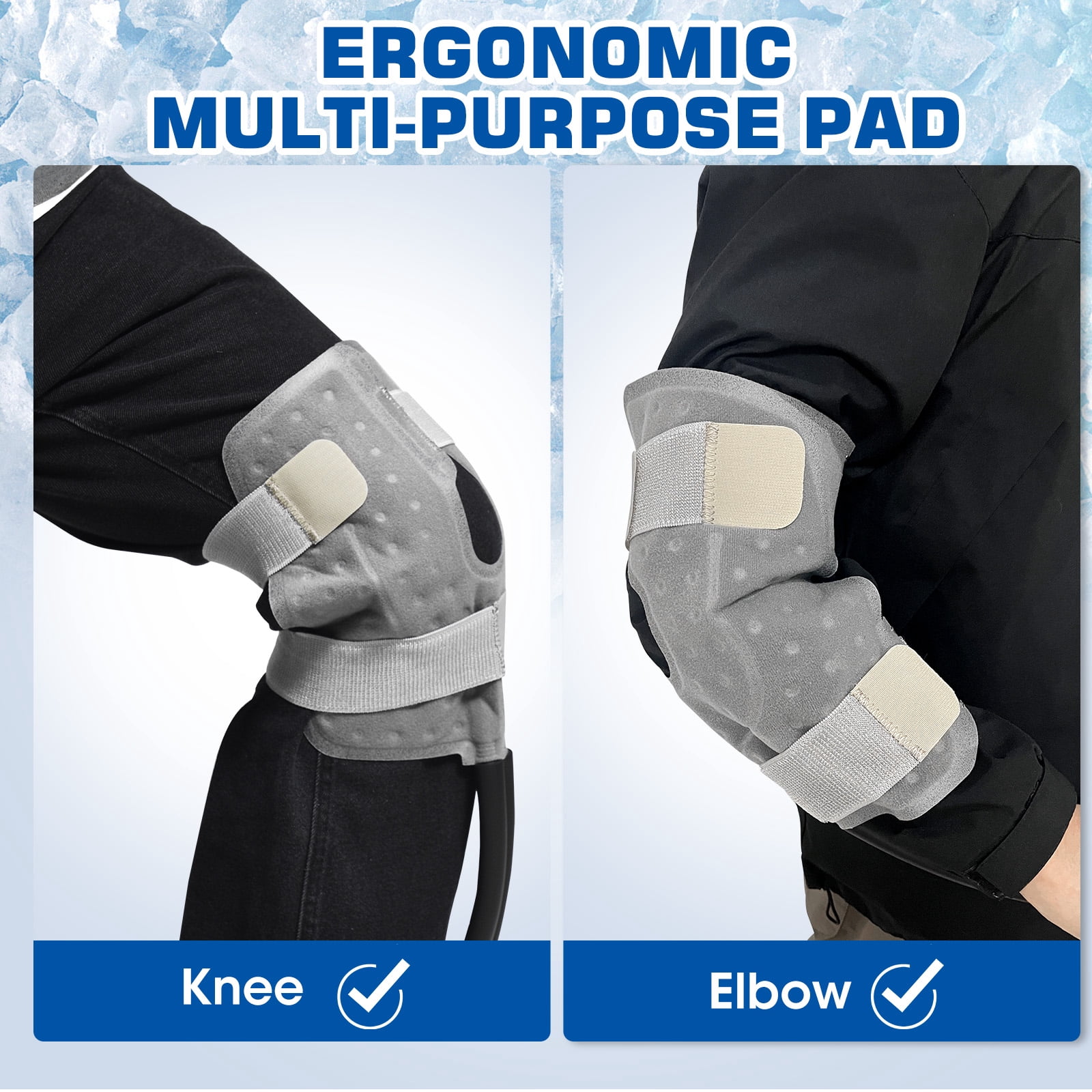 MQ Ice Machine for Knee after Surgery, Portable Cold Therapy Machine with Digital Timer, Cold Water Circulation System for Knee Discomfort & Sports Injury Recovery