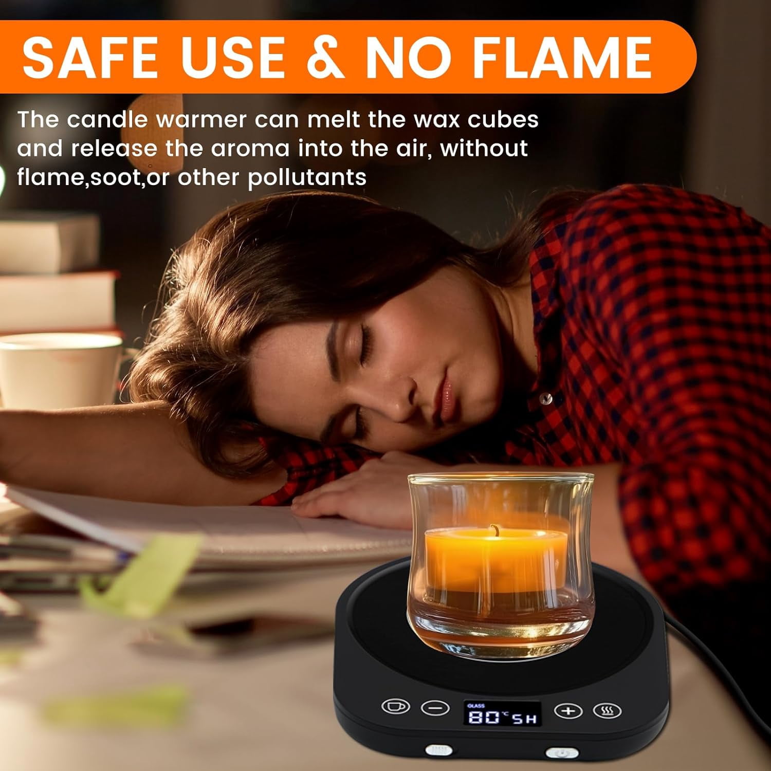 MQ Electric Black Beverage Warmer Automatic Shut Off