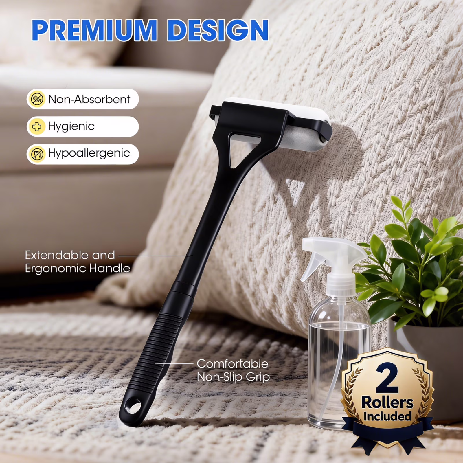 Back Lotion Applicator Long Handle, Foldable Lotion Applicator for Back Self Elderly Young, Lotion Applicator for Back Apply Lotion, Moisturizer, Cream, Ointment, Self Tanner, Black