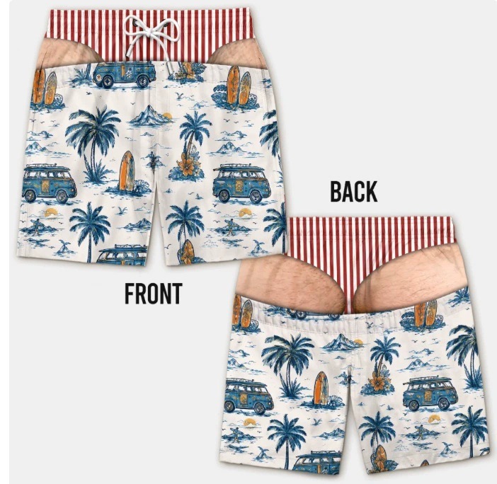 Men Patriotic American Flag Beach Swim Trunks Summer Board Shorts