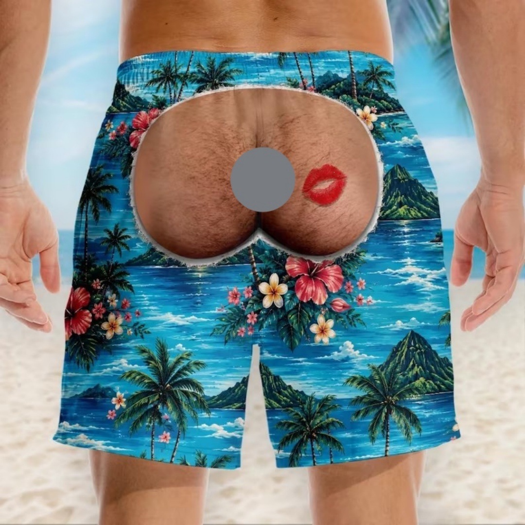Men Patriotic American Flag Beach Swim Trunks Summer Board Shorts