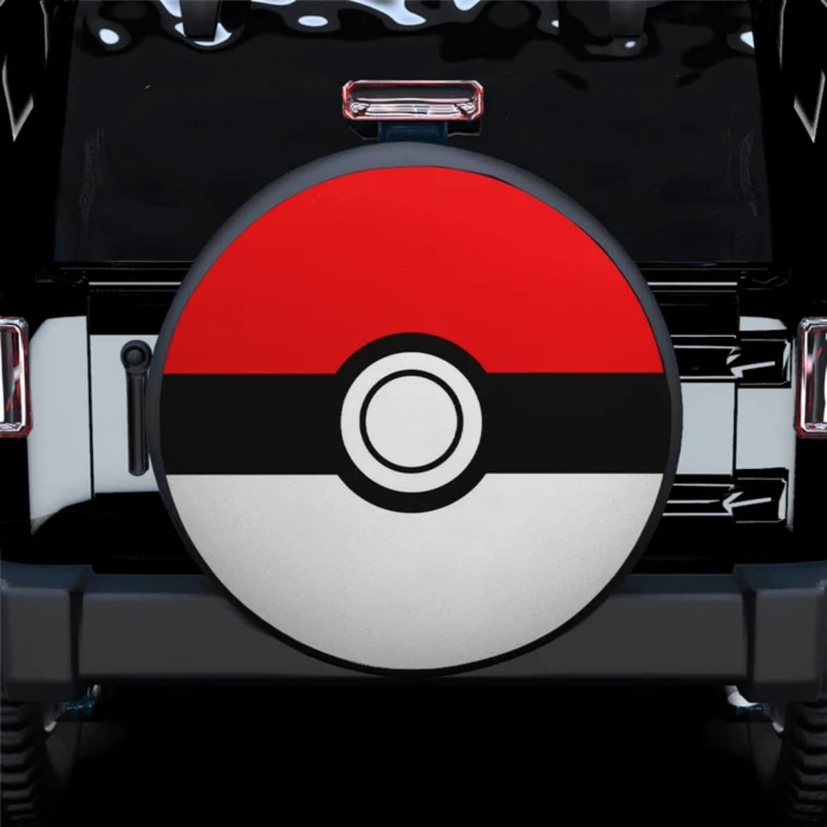 Pokemon Classic Poké Ball Spare Tire Cover for Jeep, SUV & RV