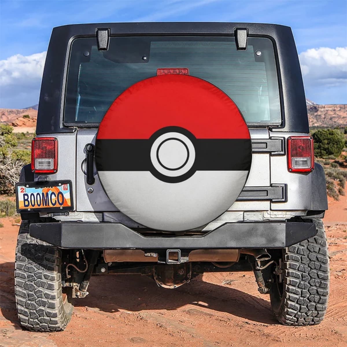 Pokemon Classic Poké Ball Spare Tire Cover for Jeep, SUV & RV