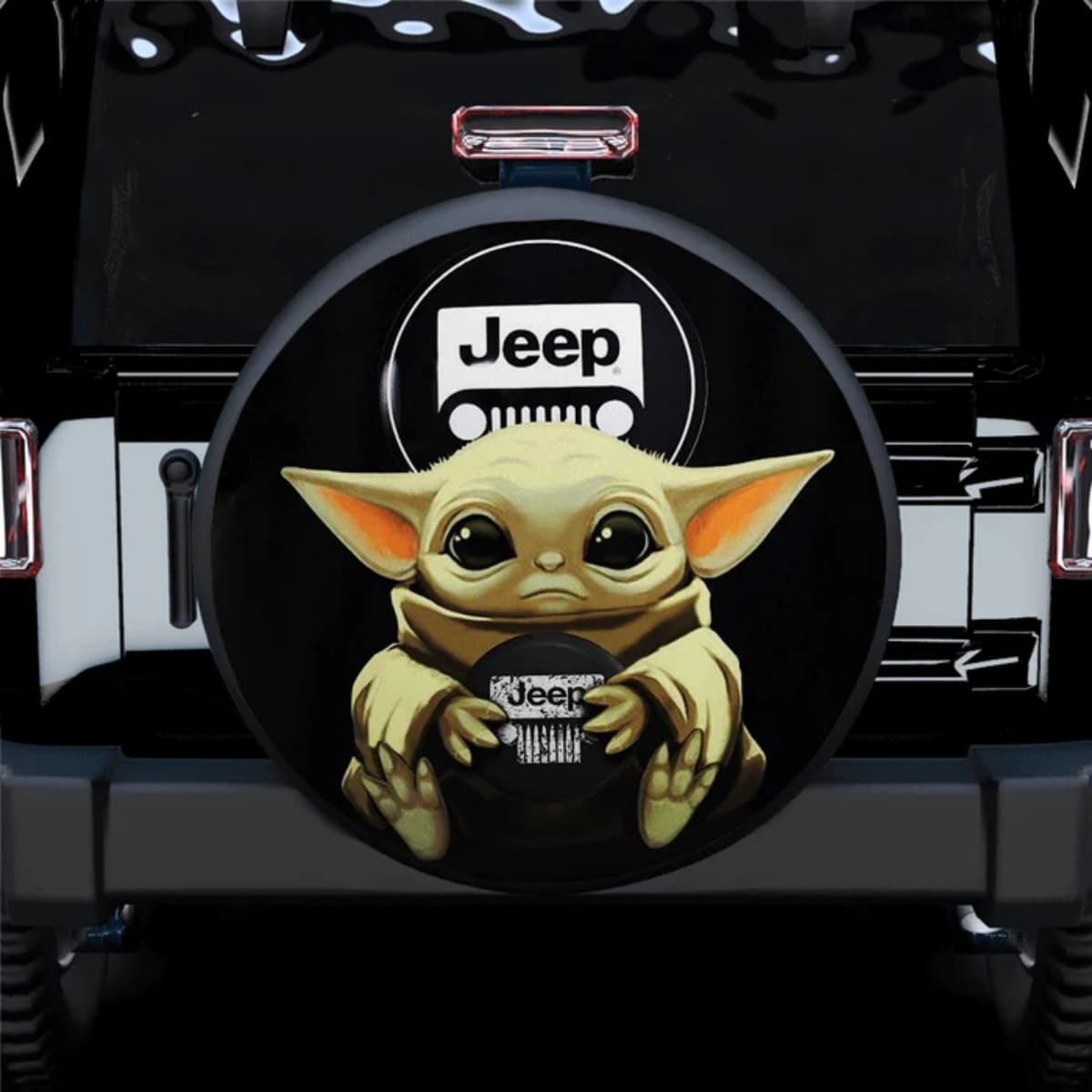 Star Wars Grogu The Child Jeep Adventure Spare Tire Cover for Jeep, SUV & RV