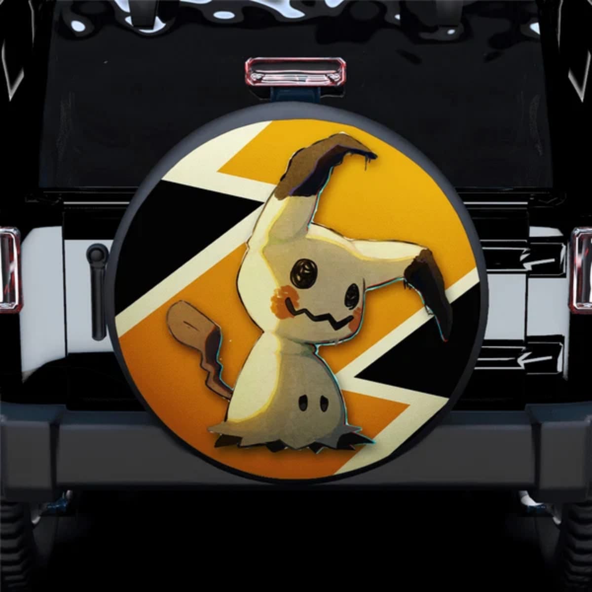 Pokemon Mimikyu Ghost Type Anime Spare Tire Cover for Jeep, SUV & RV