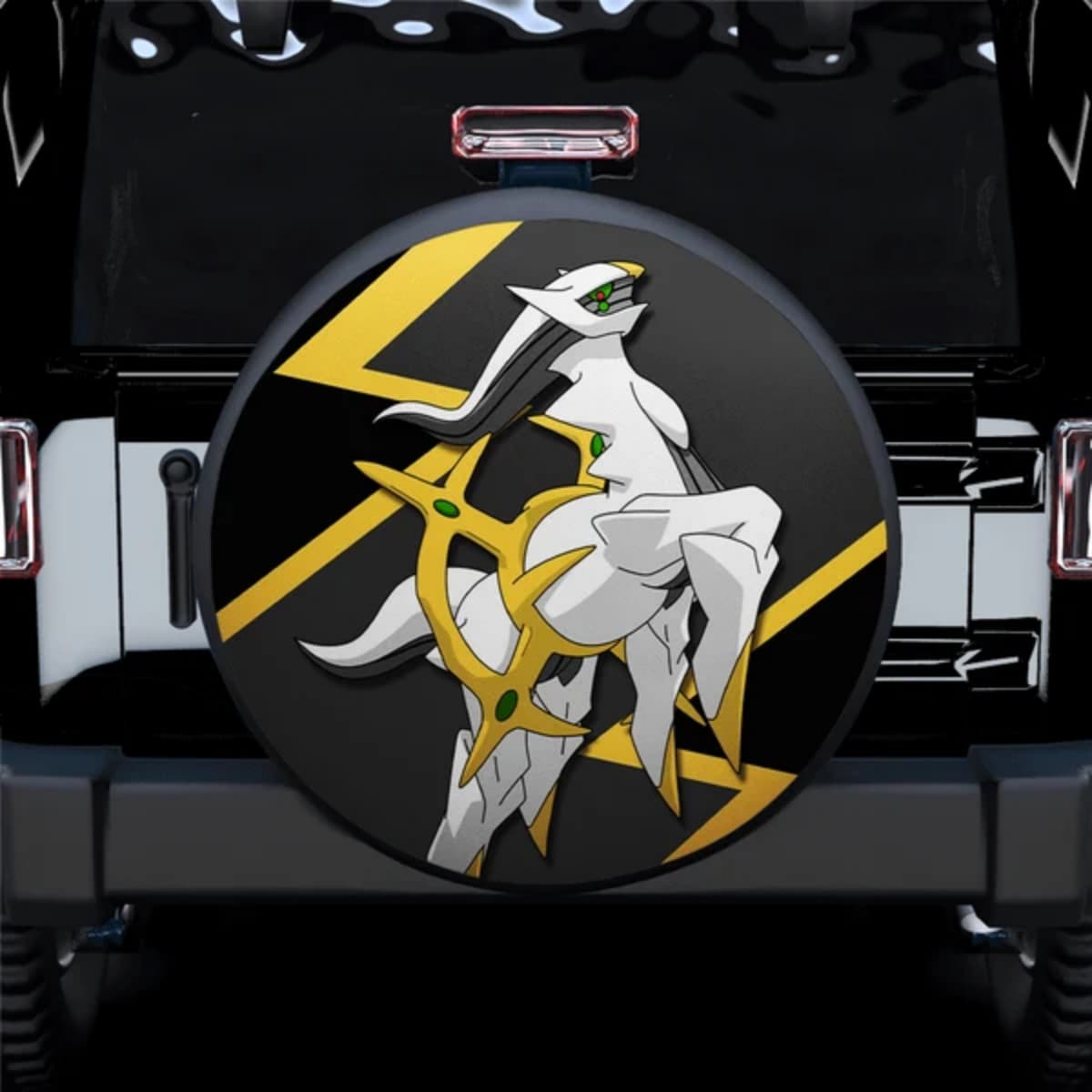 Pokemon Arceus Legendary Mythical Anime Spare Tire Cover for Jeep, SUV & RV