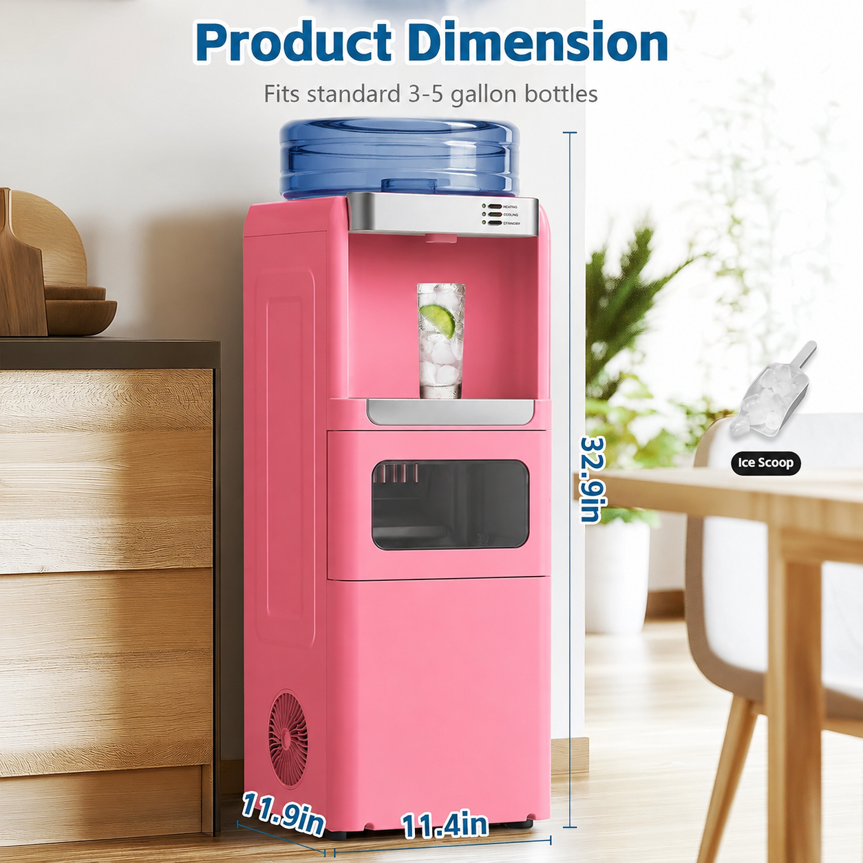 3-in-1 Water Dispenser | 9 Ice Cubes in 7 Min