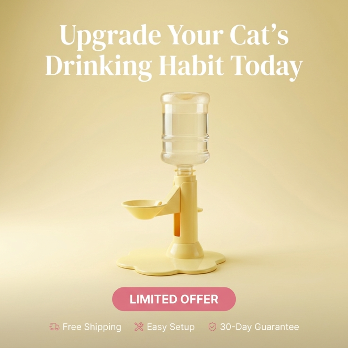 A Stylish Water Station For Your Lovely Cat