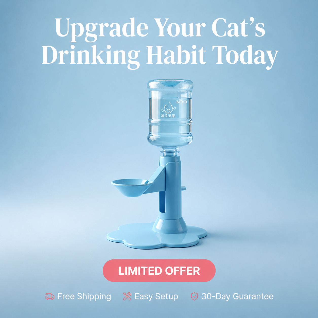 A Stylish Water Station For Your Lovely Cat