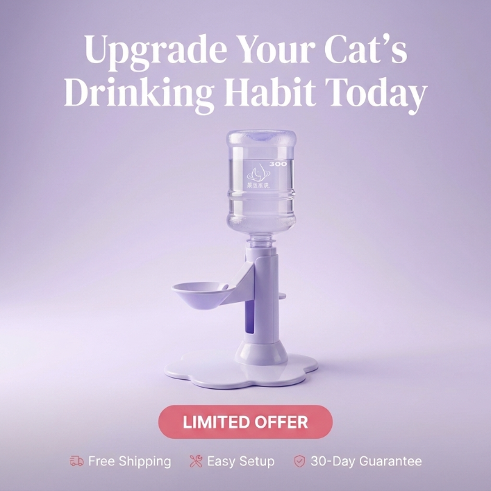 A Stylish Water Station For Your Lovely Cat