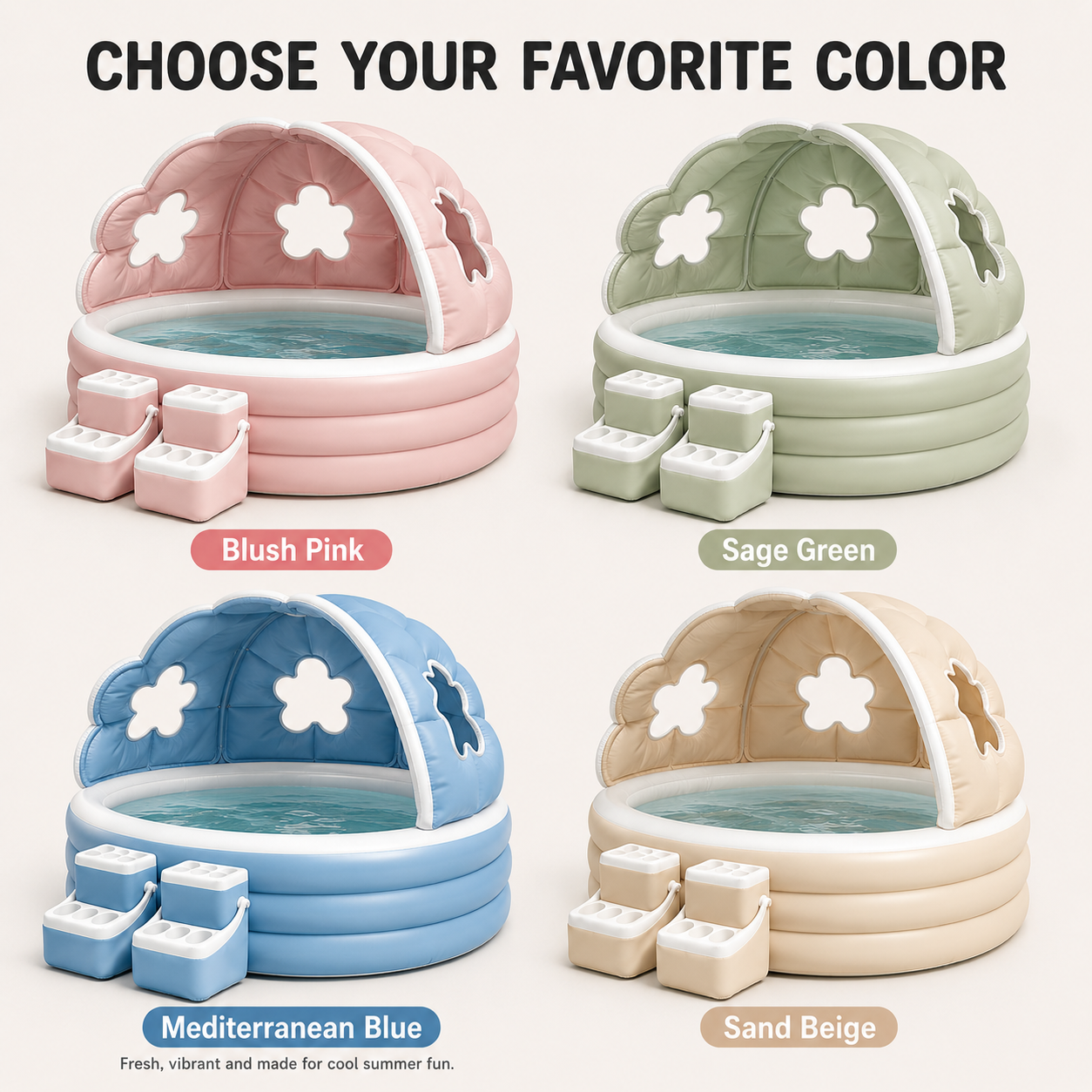 BloomShade™ Inflatable Kids Pool with Canopy