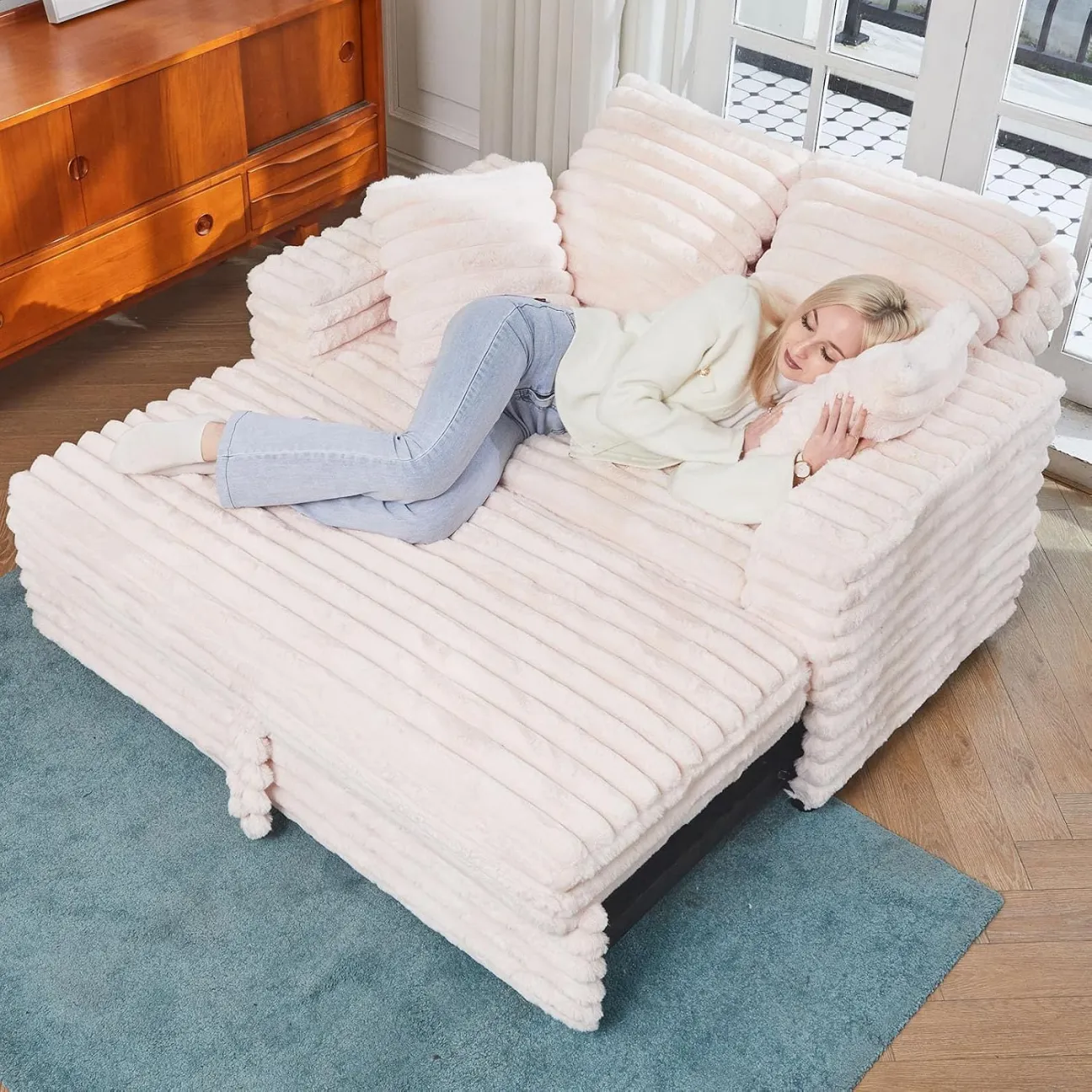 peterouy Luxury Cloud Sofa - Ultra-Soft Cozy Living Room Couch with Washable Cover