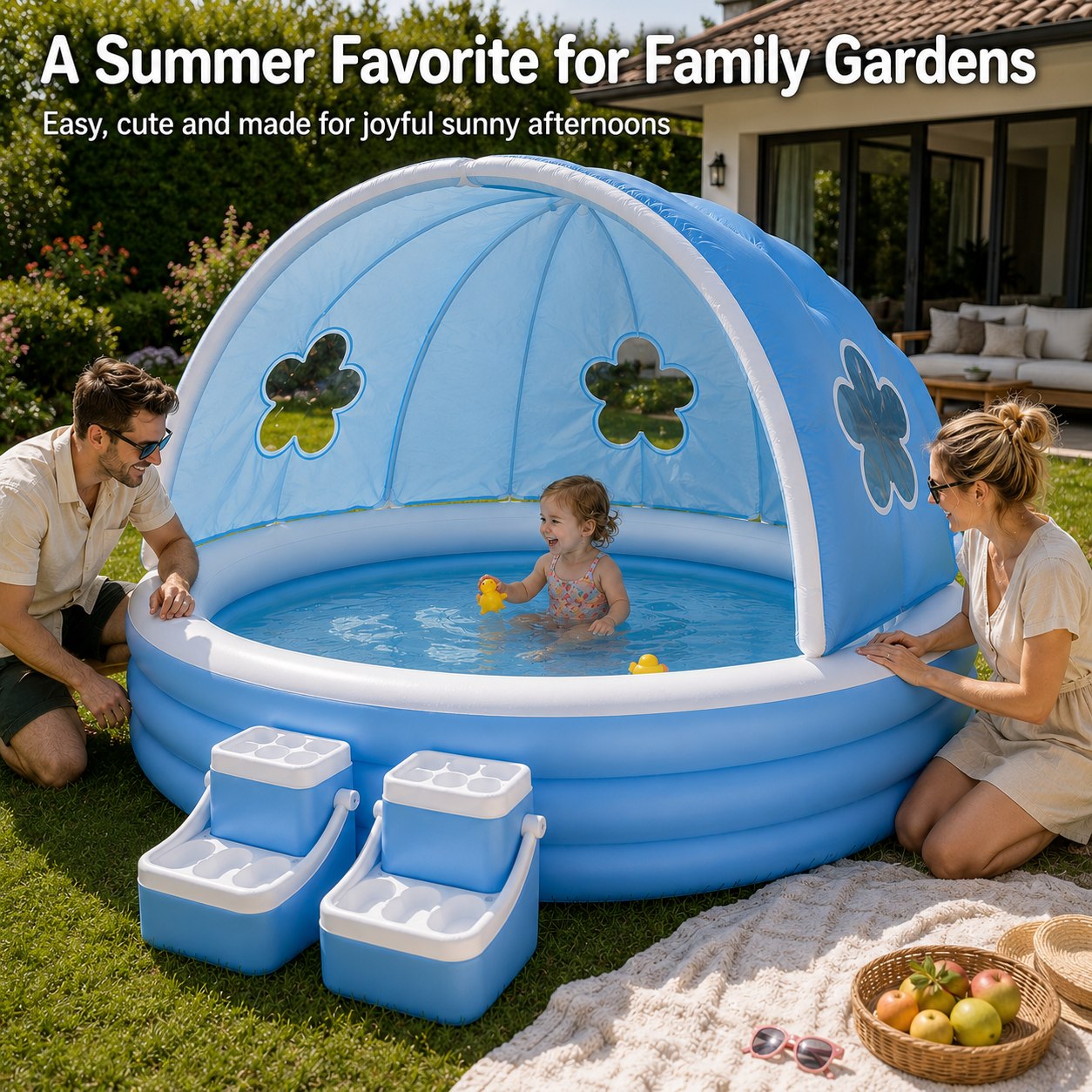 BloomShade™ Inflatable Kids Pool with Canopy