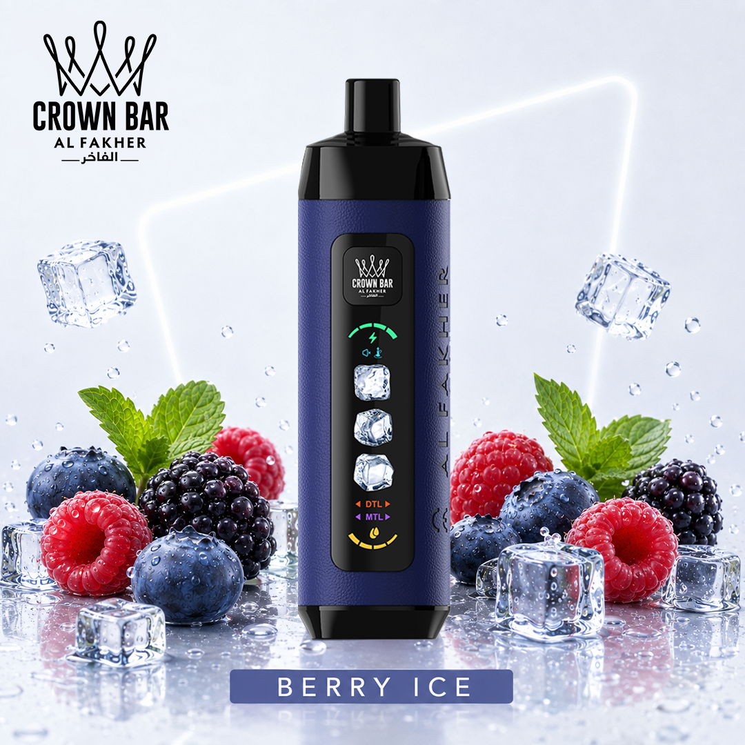 Al Fakher Crown Bar 15K Ice Adjust – Puff à fraîcheur réglable