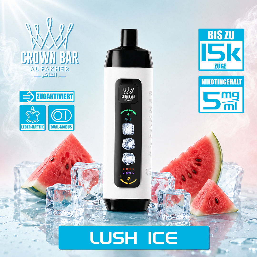 Al Fakher Crown Bar 15K Ice Adjust Einweg-E-Zigarette