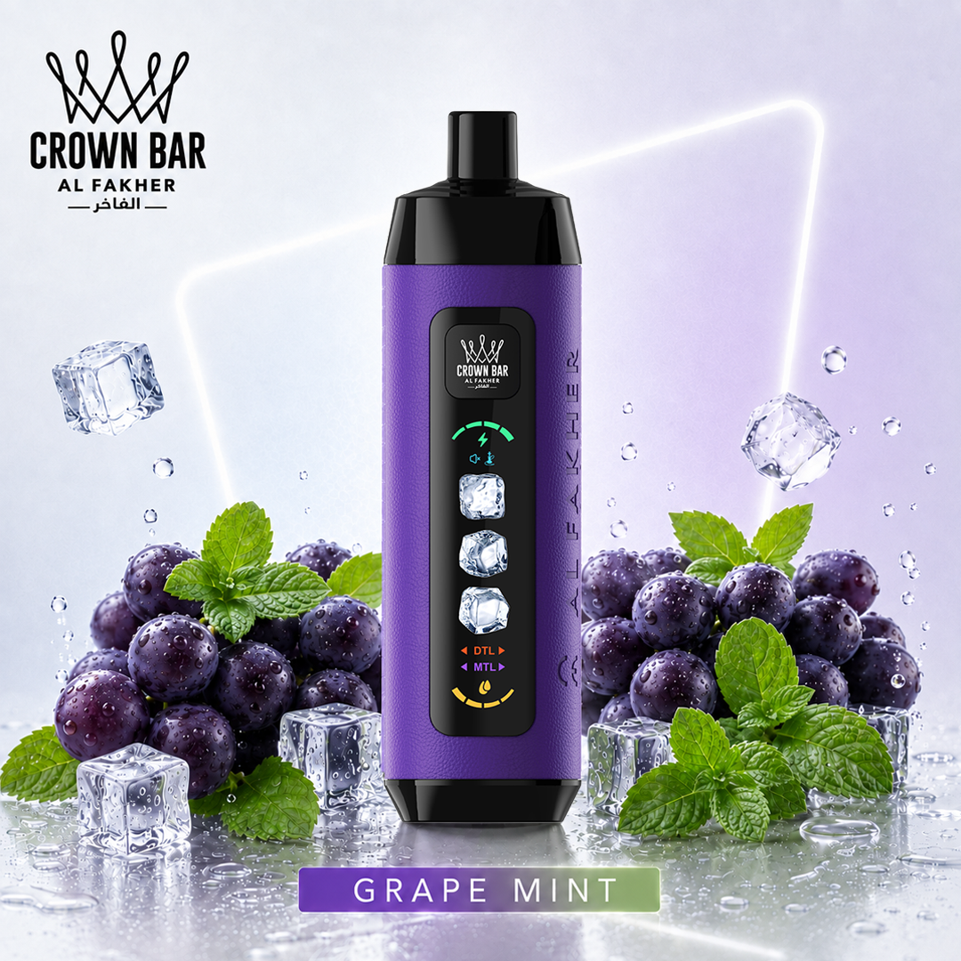 Al Fakher Crown Bar 15K Ice Adjust – Puff à fraîcheur réglable