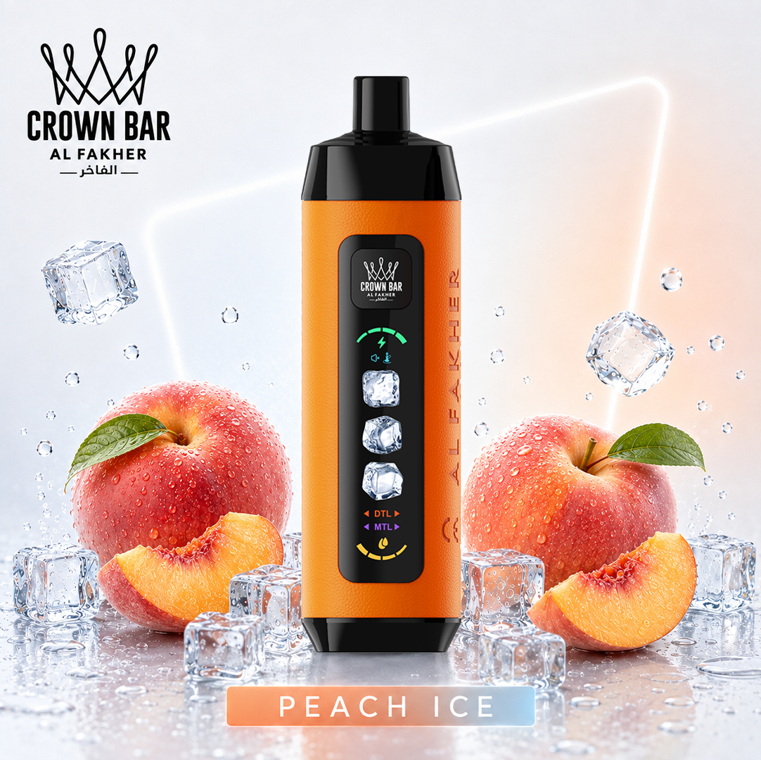 Al Fakher Crown Bar 15K Ice Adjust – Puff à fraîcheur réglable